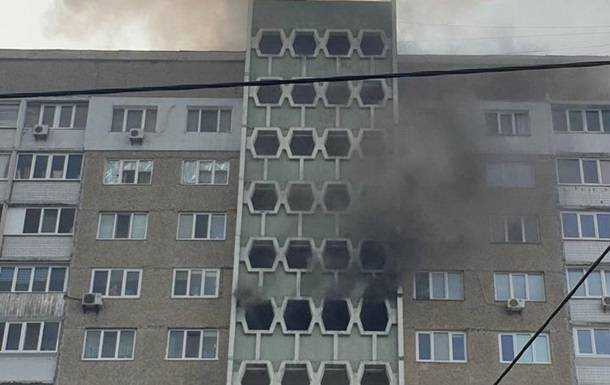 В Киеве горела многоэтажка