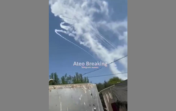 Ракетний обстріл по Ізраїлю потрапив на відео
