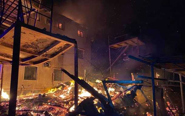На Одещині горіла база відпочинку