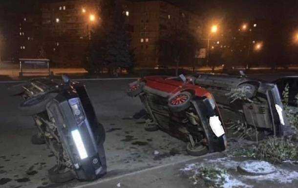 У кривому Розі чоловік перевернув три автомобілі