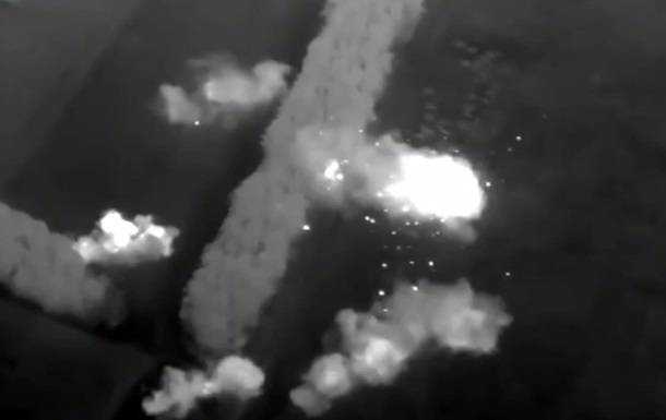 З'явилося відео пожежі на складі боєприпасів РФ у Новоайдарі