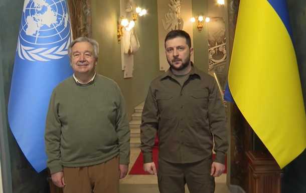 Зеленський зустрівся із генсеком ООН
