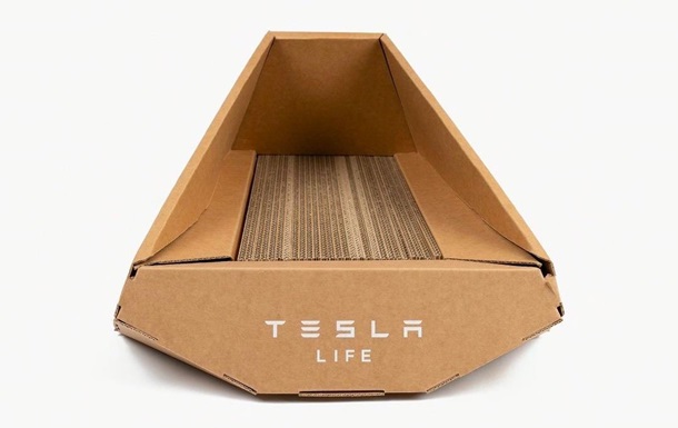 Tesla создала кошачий лоток в форме Cybertruck