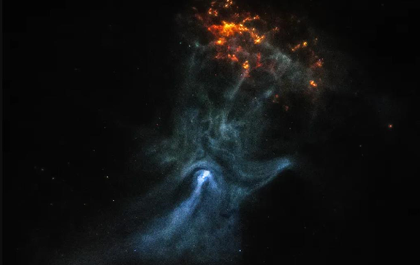 Телескопы NASA сделали фото космической структуры в форме руки
