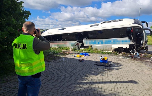 В Польше разбился автобус с украинцами, есть травмировавшиеся