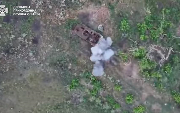 Пограничники уничтожили пушку Гиацинт-Б и два автомобиля оккупантов