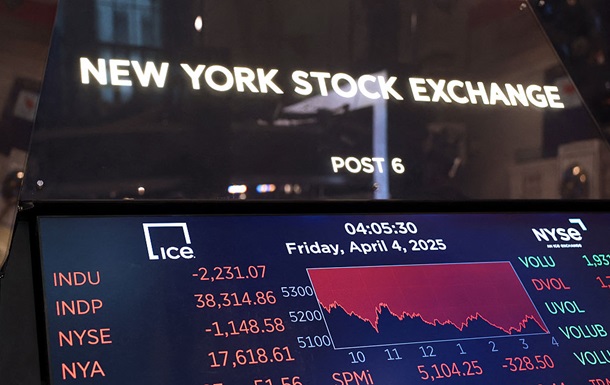 Фондовый рынок США пережил самое большое падение