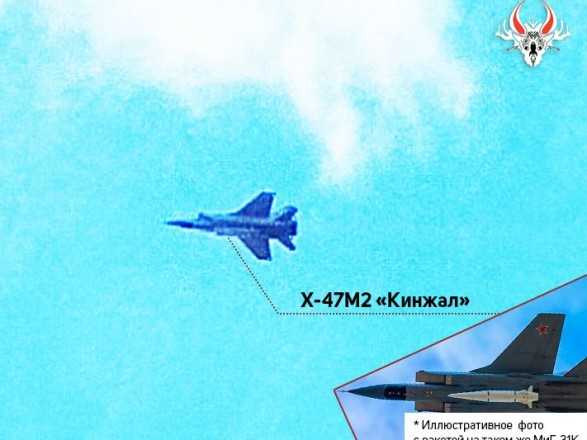 Росіяни провели тренування винищувача у Білорусі із гіперзвуковою аеробалістичною ракетою «Кинжал»