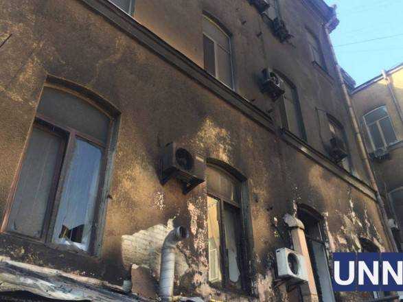 В центре Киева произошел масштабный пожар