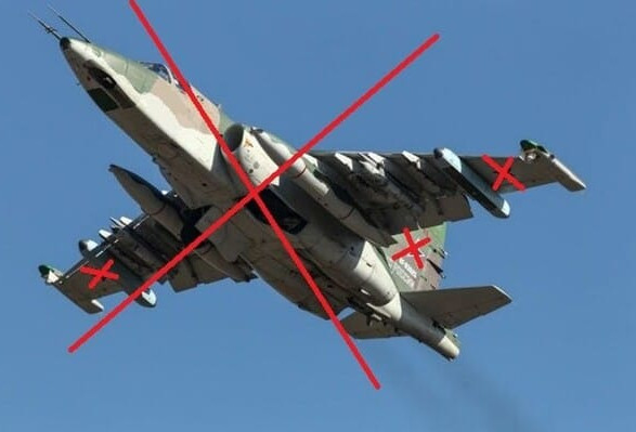 Под Марьинкой "отминусовали" еще один российский штурмовик Су-25