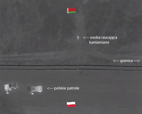 Мигранты из беларуси забросали камнями польских пограничников